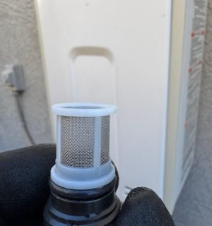 Rinsed and Cleaned Filter Rinsed and Cleaned Filter